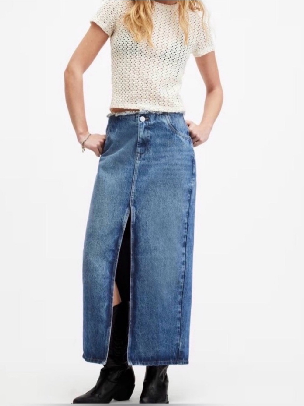 NWT AllSaints Cyra Denim
Skirt Size 10